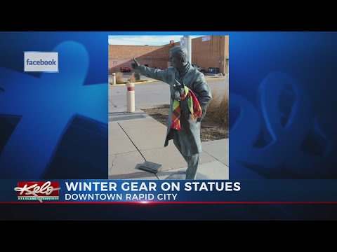 Downtown Rapid City statues helping the homeless