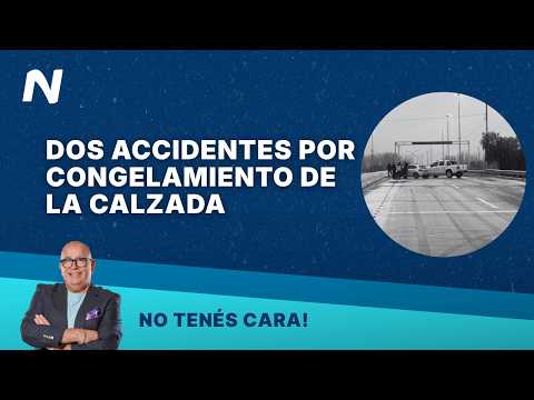 PELIGRO EN MAIPÚ | Se congeló el puente de calle Paso: hay accidentes y corte total
