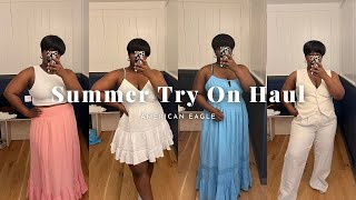 NEW IN AMERICAN EAGLE curvy try-on summer dresses, tops, linen