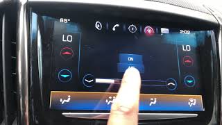 Cadilac ATS - Climate control system controls overview
