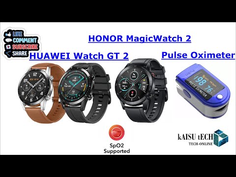 Honor magicwatch 2 vs Huawei Watch GT 2 and & finger pulse oximeter  SpO2 comparison