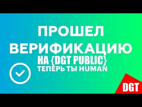Проходим верификацию на {DGT PUBLIC}