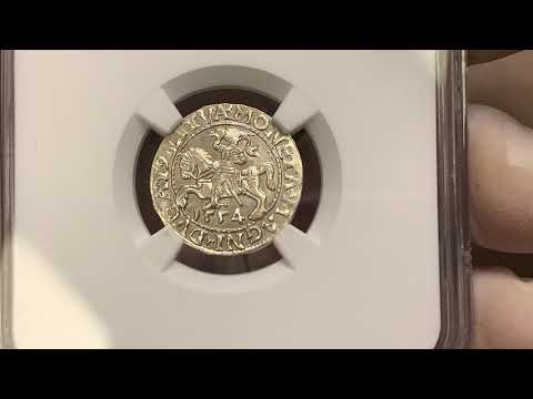 Zygmunt II August, Półgrosz Wilno 1554 - rzadki i PIĘKNY