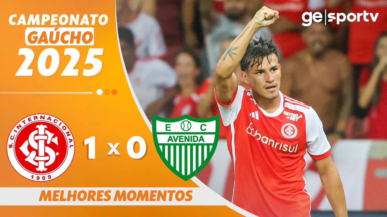 INTERNACIONAL 1 X 0 AVENIDA | MELHORES MOMENTOS | CAMPEONATO GAÚCHO | ge.globo