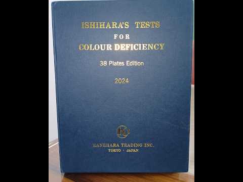 Color Blindness Original Book 2024 Edition Ishihara's Test Book #colorblindness #medical #sscgd