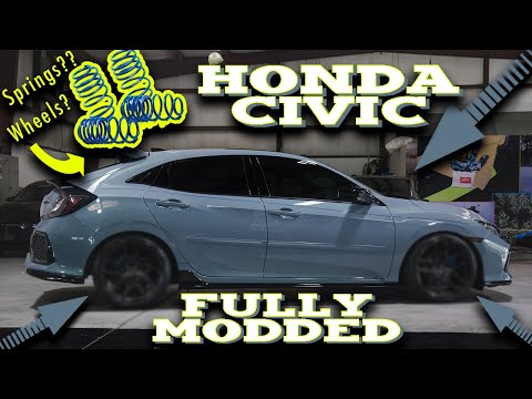 2018 Honda Civic Sport Detail and Mods: H&R Lowering springs, XO Luxury Wheels, And More!