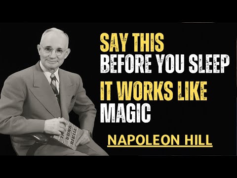 Say THIS Every Night Before You Sleep.Napoleon Hill