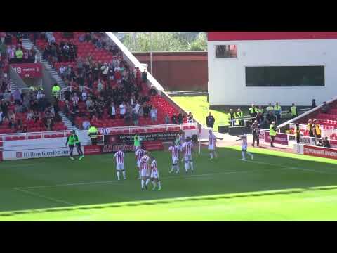 Stoke City - Jacob Brown Goal Celebrations vs. Blackpool