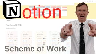  - Teacher Scheme of Work in Notion | Teacher Tutorial 2023