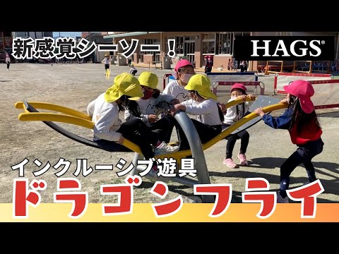 【遊具の遊び方】HAGS ドラゴンフライ （シーソー）の遊び方 ｜撮影協力：認定こども園 はらのこ はら幼稚園