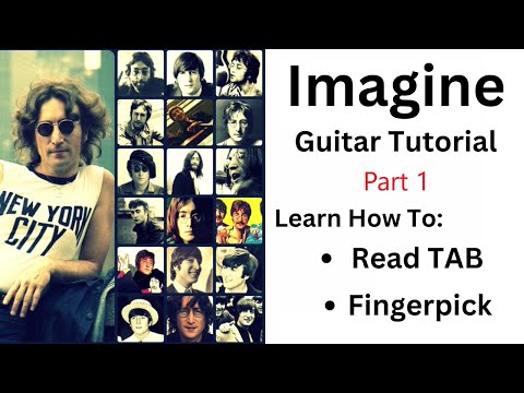 Imagine - John Lennon - Guitar Tutorial - Part 1 (with Closed Captions and Subtitles) @TeacherBob