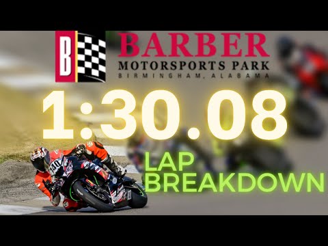 Fastest Lap Breakdown | Barber Motorsports Park | 2020 Kawasaki ZX6R