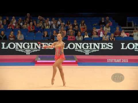 Olga BOGDANOVA (EST) 2015 Rhythmic Worlds Stuttgart - Qualifications Clubs
