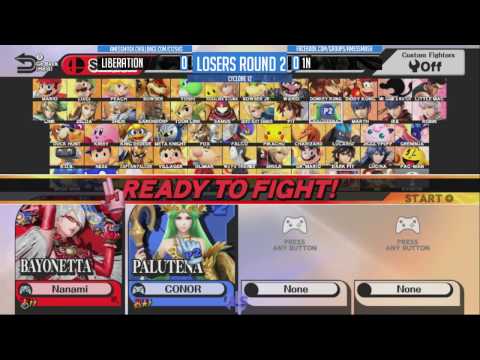 Liberation (Bayonetta, Mii Brawler) vs 1N (Palutena) - Smash 4 Singles