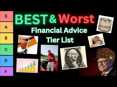 The BEST & WORST Financial Advice In Your 20s (Ultimate Tier List)
