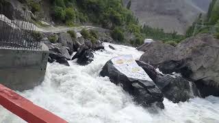 Kuchura Lake waterfall. Skurdu, Pakistan.