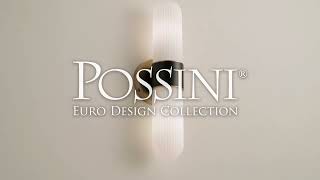 1_Watch A Video About the Possini Euro Riegel Black Gold Fluted Glass 2 Light Wall Sconce