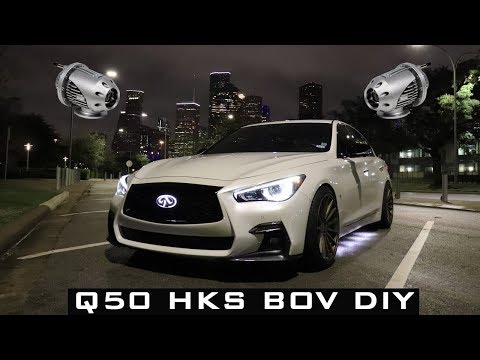 Infiniti Q50 Red Sport 3.0T HKS Blow Off Valve DIY