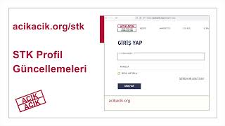 Açık Açık Platformu | STK Profil Güncellemeleri
