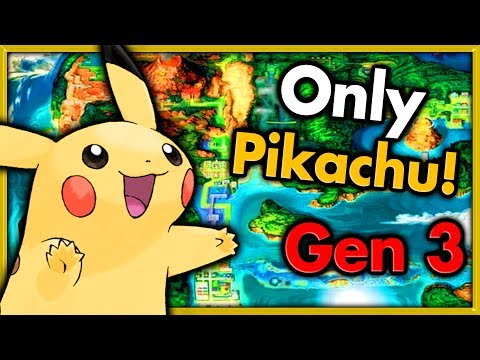 Can I Beat Pokemon Emerald with ONLY One Pikachu? 🔴 Pokemon Challenges ► NO ITEMS IN BATTLE