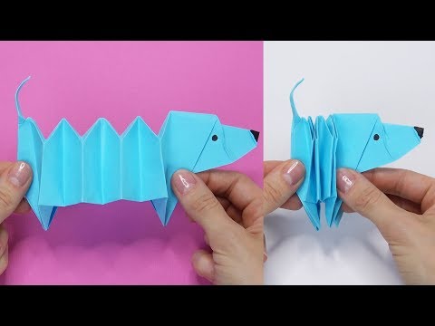 Origami DOG easy DIY paper crafts
