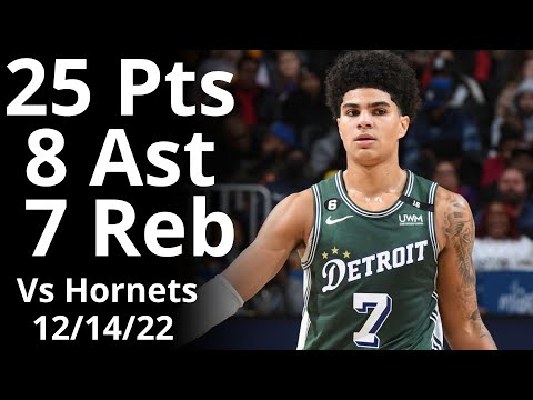 Killian Hayes 25 Pts 8 Ast 7 Reb vs Hornets Highlights