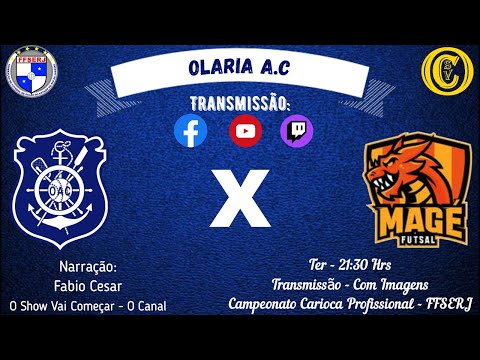 Olaria x Magé - Campeonato Carioca 2022 Profissional - FFSERJ AO VIVO COM IMAGENS