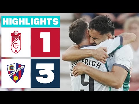 GRANADA CF 1 - 3 SD HUESCA | HIGHLIGHTS LALIGA HYPERMOTION