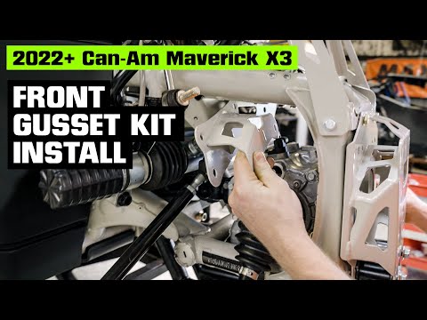 How to install a Front Gusset Kit on the 2022+ Can-Am Maverick X3