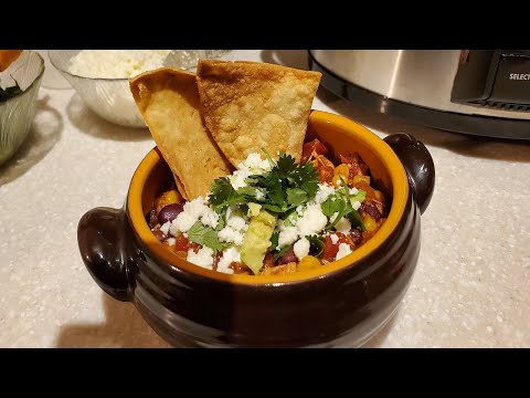 How to make Crockpot Chicken Taco Chili | The BEST Low Sodium Chili + Bonus Easy Vegetarian Chili