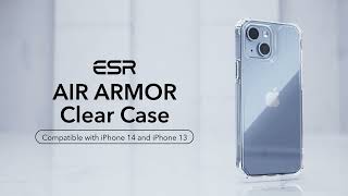 ESR Air Armor iPhone 14 Pro Max Hoesje Back Cover Transparant Zwart Hoesjes