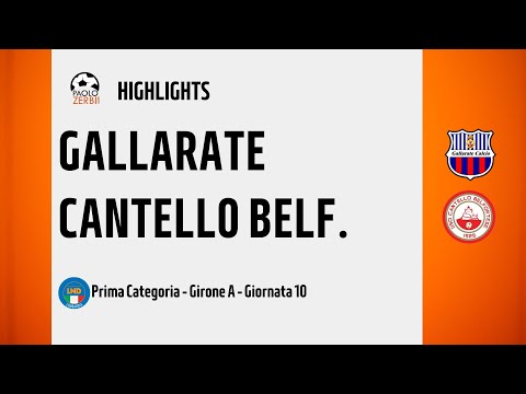 [HIGHLIGHTS] Prima Categoria Girone A 24/25 Day 10 - Gallarate - Cantello Belfortese
