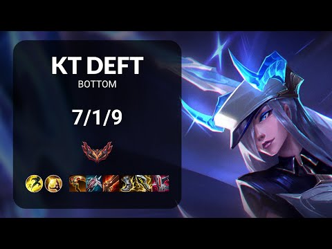 KT Deft Caitlyn vs Miss Fortune BOTTOM - KR GRANDMASTER Patch 14.16