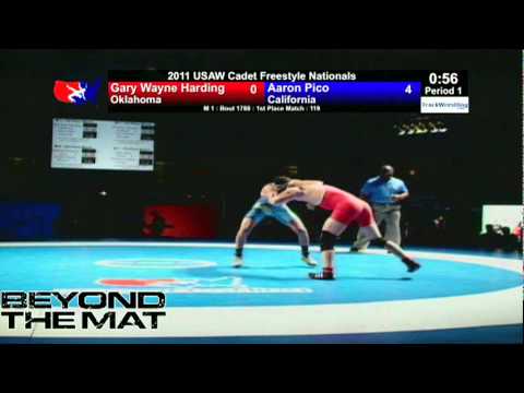 Cadet Freestyle Final 119 - Aaron Pico (CA) vs. Gary Wayne Harding (OK)