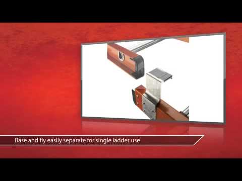 D6200-2 Series Fiberglass 40 Ft Extension Ladder -...