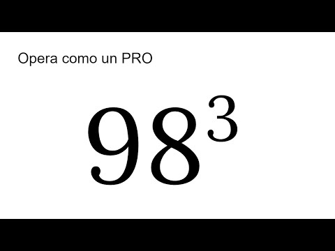 CÓMO OPERAR UN NÚMERO AL CUBO COMO UN PRO. Trucos Matemáticos.  Matemáticas Básicas