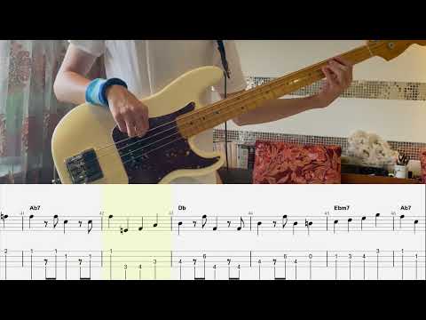 "A Place In The Sun" — Stevie Wonder/James Jamerson bass with standard notation and tab