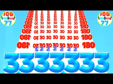 Number Master: Run and merge vs Gun Runner 3D / Number run 2048 Gameplay Mobile New update level #2