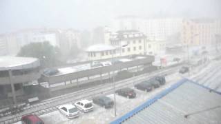 preview picture of video 'Grêle à Fribourg - Hail in Fribourg [Switzerland]'