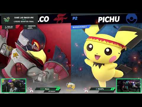 Game Lab Smash #90 Nexus (Falco) Vs Retropix (Pichu) [Injury Warning]