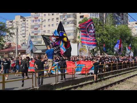Baraj Liga 2: CSA Steaua Bucuresti - CS Afumati! Revenirea pe stadion! CORTEO PELUZA SUD STEAUA!