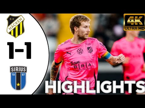 Höjdpunkter: BK Hacken - IK Sirius FK 1-1 Allsvenskan | Hacken IK Sirius 