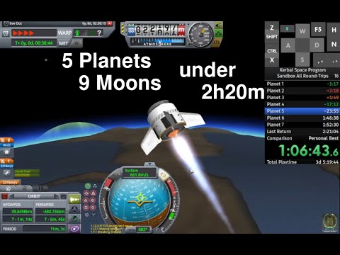 All Round Trips Glitchless (WR) - KSP RTA Speedrun