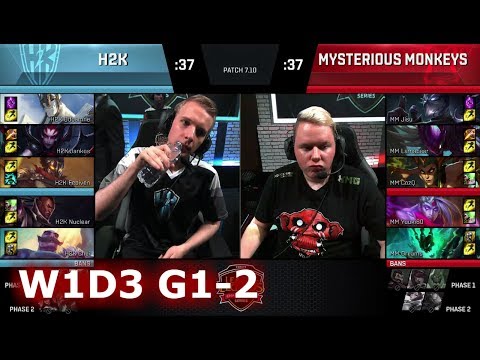 H2K Gaming vs Mysterious Monkeys | Game 2 S7 EU LCS Summer 2017 Week 1 Day 2 | H2K vs MM G2 W1D2
