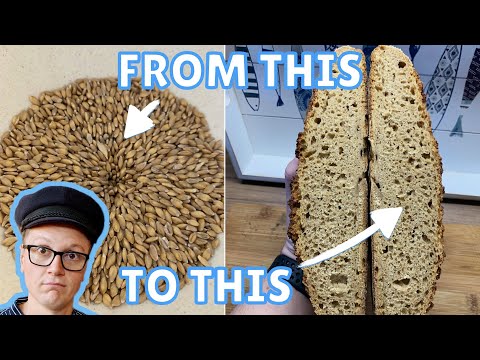 Einkorn Sourdough Bread with just 3 Ingredients - The most Ancient Bread