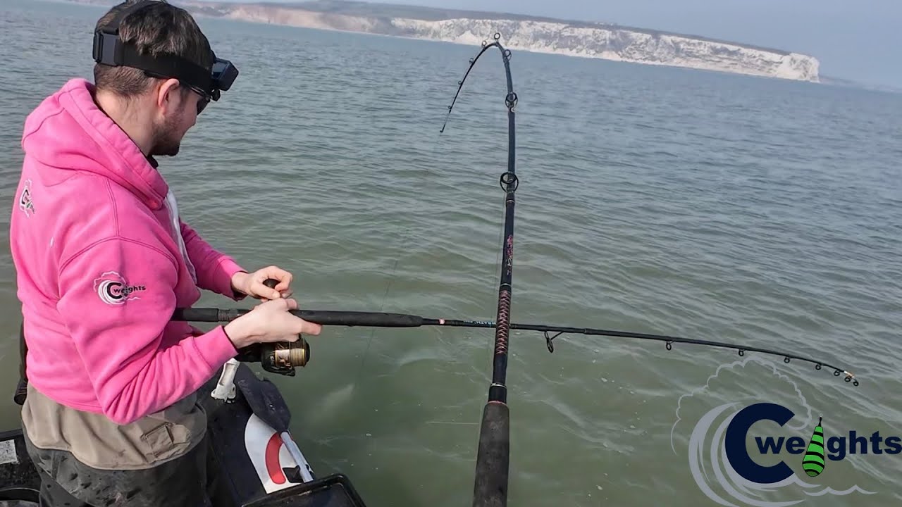 two rods on a SIB catching fish between them