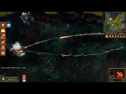 C&C Red Alert 3 Uprising Dreadnought vs Aircraft Carrier