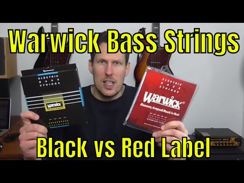 Warwick Red Label vs Black Label Bass Strings - Bass Practice Diary - 25th February 2020