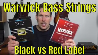 Video thumbnail for Warwick Red Label vs Black Label Bass Strings - Bass Practice Diary - 25th February 2020 by Johnny Cox Music