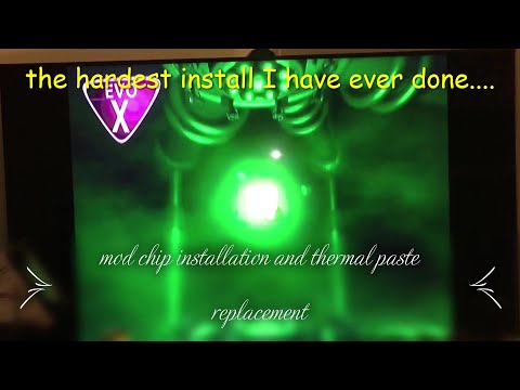 Installing a mod chip into a 1.1v xbox and replacing the thermal paste